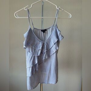 American Eagle, pin stripped flurry blouse